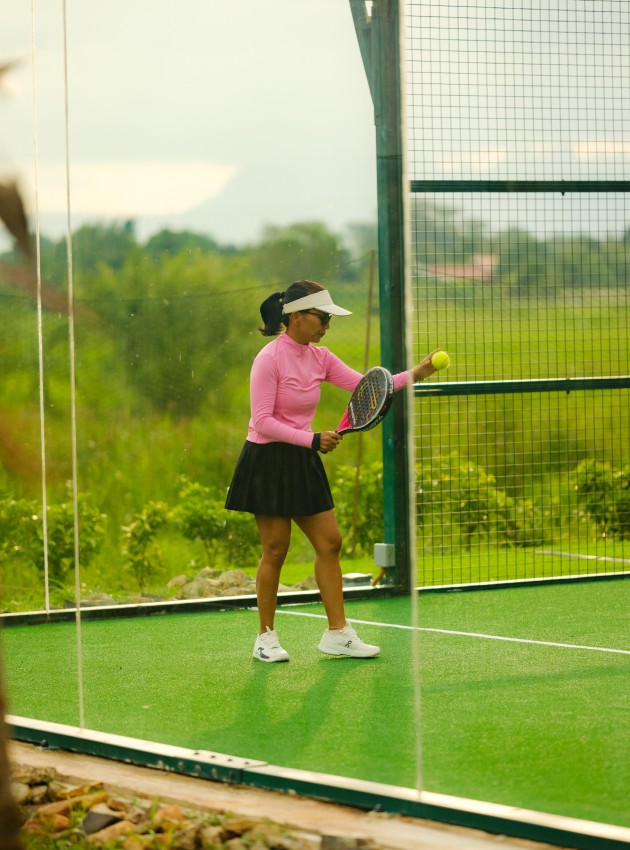 Padel court at Padé