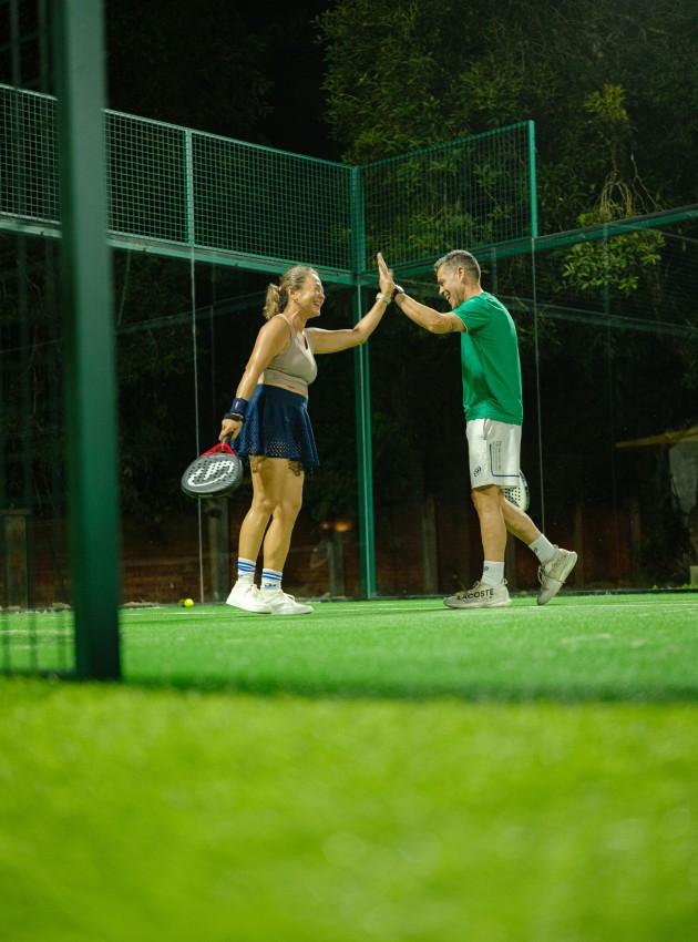 Padel court at Padé
